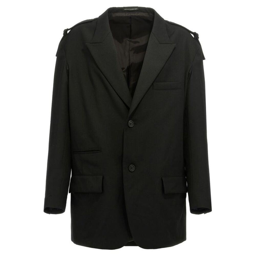 Yohji Yamamoto Black Wool Men's Blazer